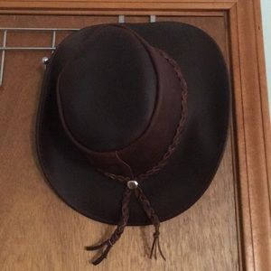 Leather Cowboy Hat